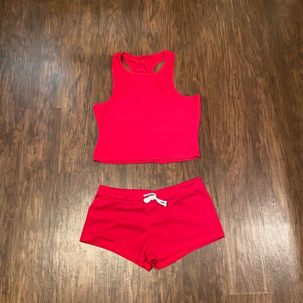 Red comfy set